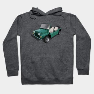 Austin Mini Moke in green Hoodie